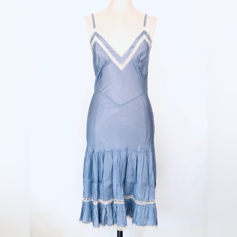 Slip Dress Y2K Lace Spaghetti Strap Deep V Neck Designer Summer Knee Length